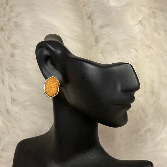 Jewelry Oval Orange Gold Earrings Poshmark